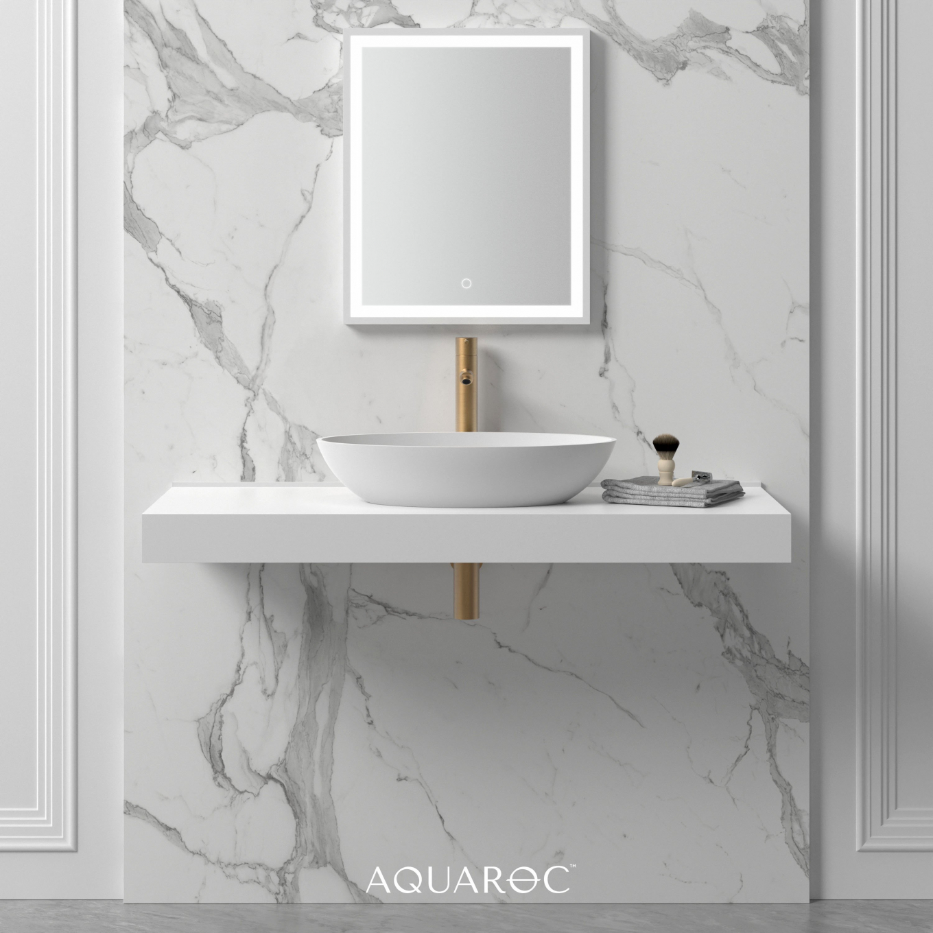 Zenith Solid Surface Stone Resin Counter Top Basin 580