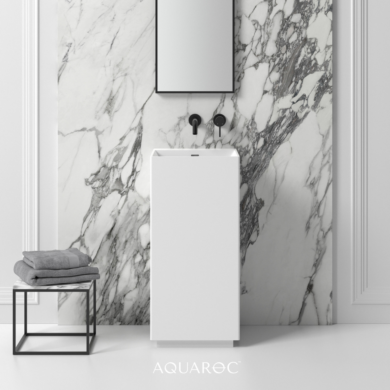 Kudos Solid Surface Stone Resin Freestanding Basin 420