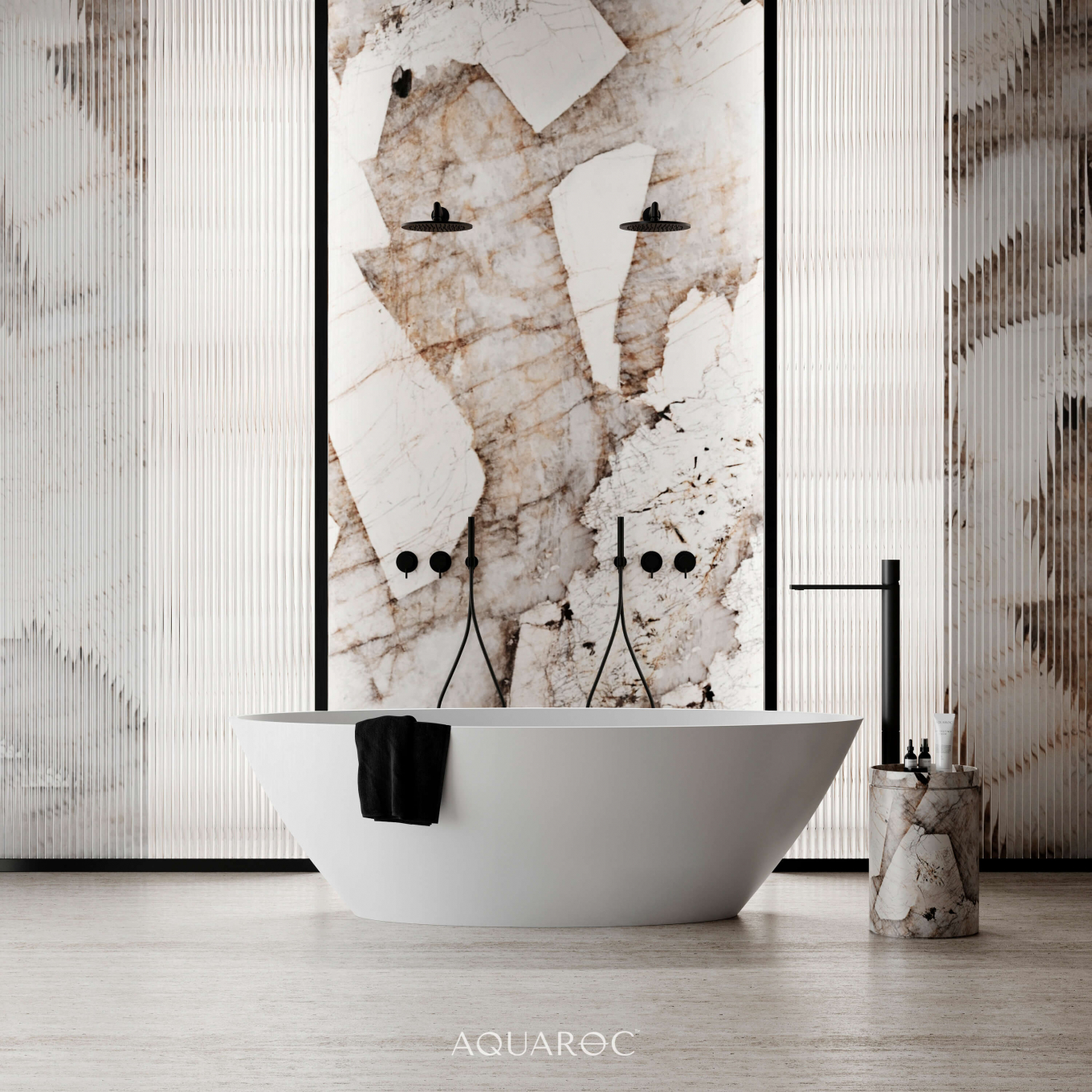 Zenith Solid Surface Stone Resin Freestanding Bath 1750