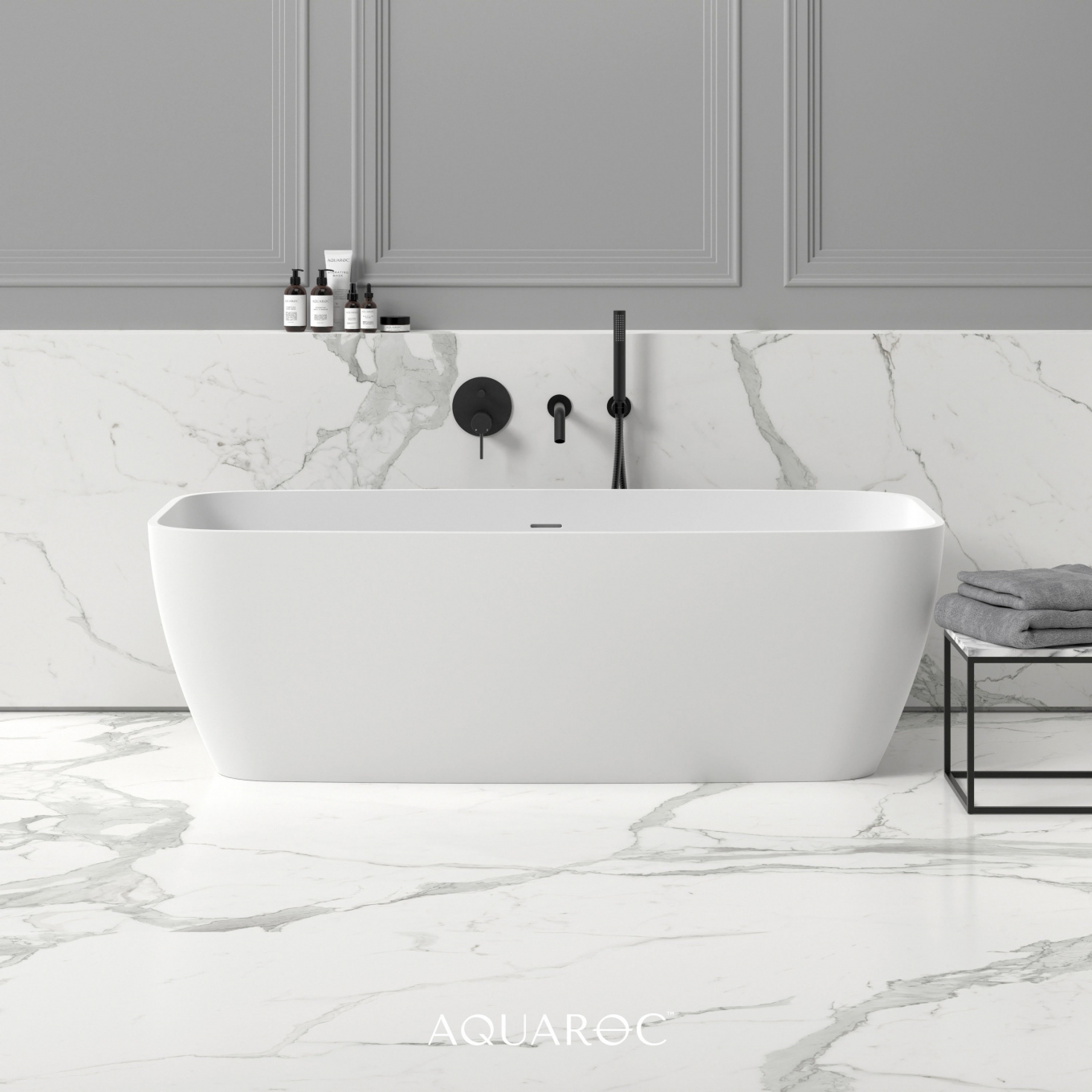 Cielo Solid Surface Stone Resin Freestanding Bath 1620