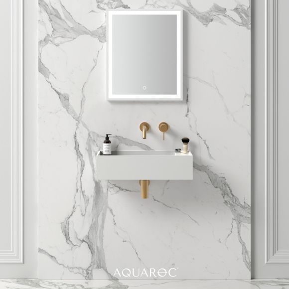 Mode Solid Surface Stone Resin Wall Hung Basin 600