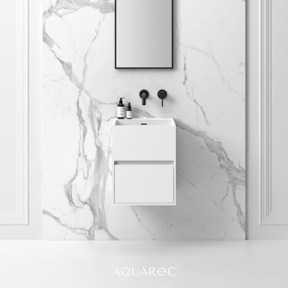 Kudos Solid Surface Stone Resin Wall Hung Vanity Unit 400