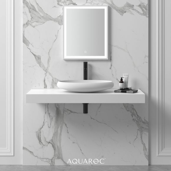 Camellia Solid Surface Stone Resin Counter Top Basin 600