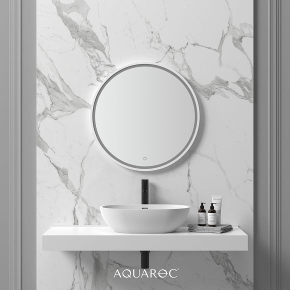 Allure Solid Surface Stone Resin Backlit & Demister Mirror 700
