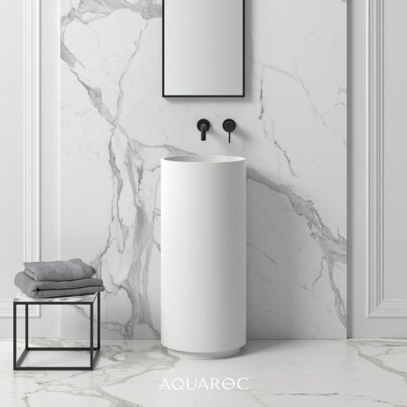 Circolo Solid Surface Stone Resin Freestanding Basin 400