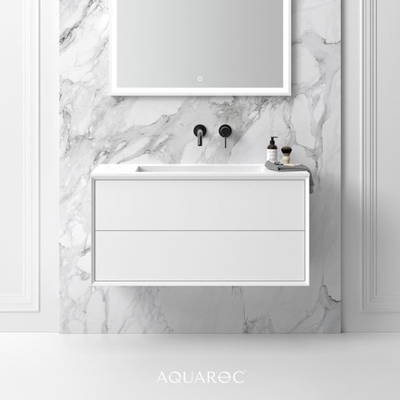 Puro Bathroom Vanity Unit Matte White 1000