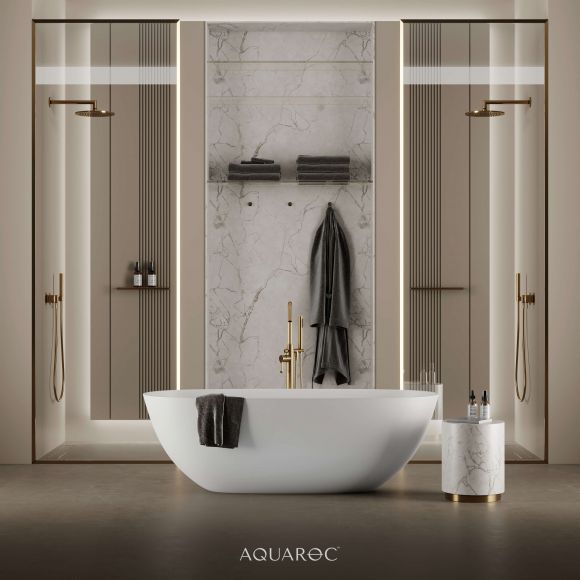 Florence Solid Surface Stone Resin Freestanding Bath 1600