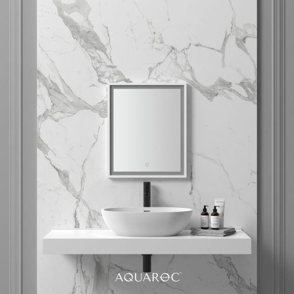 Allure Solid Surface Stone Resin Backlit & Demister Mirror 500