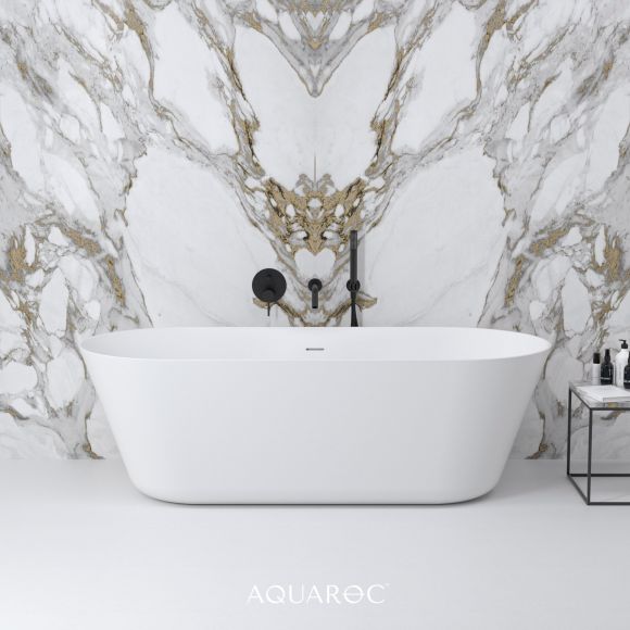 Aquarius Solid Surface Stone Resin Freestanding Bath 1700