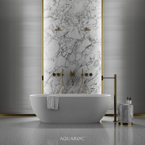 Rivera Solid Surface Stone Resin Freestanding Bath 1690