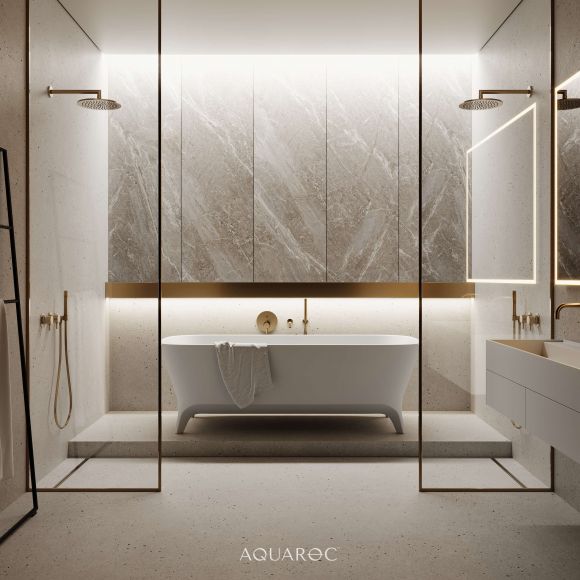Paris Solid Surface Stone Resin Freestanding Bath 1600