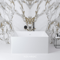 Firenze Solid Surface Stone Resin Freestanding Square Bath 1200