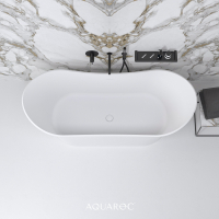 Marquis Solid Surface Stone Resin Freestanding Bath 1750