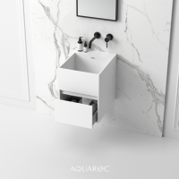 Kudos Solid Surface Stone Resin Wall Hung Vanity Unit 400