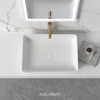 Oskar Solid Surface Stone Resin Counter Top Basin 570
