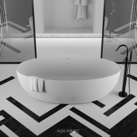 Enzo Solid Surface Stone Resin Freestanding Bath 1650