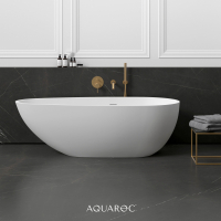 Uovo Solid Surface Stone Resin Freestanding Bath 1700