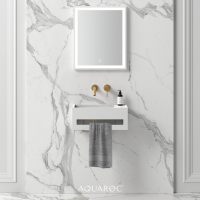 Flow Solid Surface Stone Resin Wall Hung Basin 500