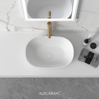 Florence Solid Surface Stone Resin Counter Top Basin 500