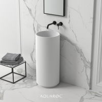 Circolo Solid Surface Stone Resin Freestanding Basin 400