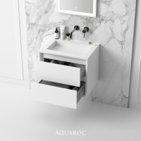 Puro Bathroom Vanity Unit Matte White 600