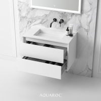 Puro Bathroom Vanity Unit Matte White 800