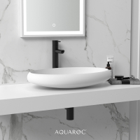 Camellia Solid Surface Stone Resin Counter Top Basin 600