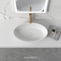 Zenith Solid Surface Stone Resin Counter Top Basin 580