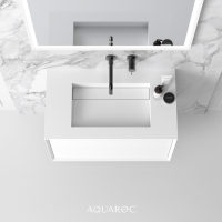 Puro Bathroom Vanity Unit Matte White 800
