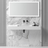 Fiora Solid Surface Stone Resin Wall Hung Basin 1200