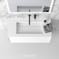 Puro Bathroom Vanity Unit Matte White 1000
