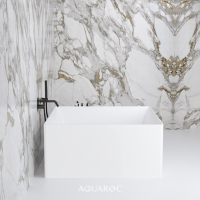 Firenze Solid Surface Stone Resin Freestanding Square Bath 1200