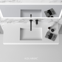 Fiora Solid Surface Stone Resin Wall Hung Basin 1200