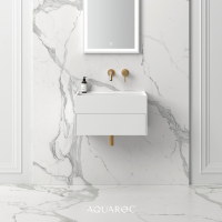 Nero Bathroom Vanity Unit Matte White 600