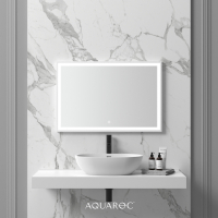 Allure Solid Surface Stone Resin Backlit & Demister Mirror 900