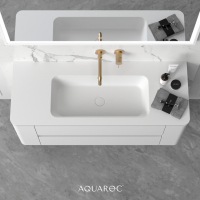 Novello Bathroom Vanity Unit Matte White 1200