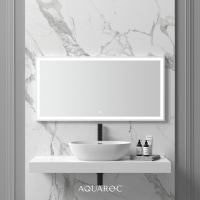 Allure Solid Surface Stone Resin Backlit & Demister Mirror 1200