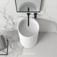 Circolo Solid Surface Stone Resin Freestanding Basin 400