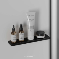 Enzo Solid Surface Stone Resin Black & White Freestanding Bath 1650