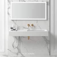 Soleil Solid Surface Stone Resin Wall Hung Basin 1200