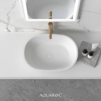 Enzo Solid Surface Stone Resin Counter Top Basin 550