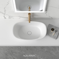 Mayfair Solid Surface Stone Resin Counter Top Basin 580