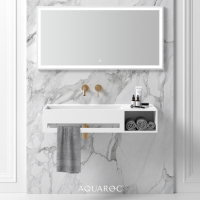 Quadra Solid Surface Stone Resin Wall Hung Basin 1000