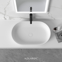 Aquarius Solid Surface Stone Resin Counter Top Basin 650