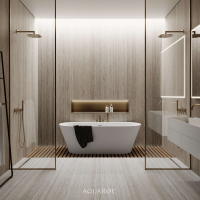 Invictus Stone Resin Back To Wall Freestanding Bath 1700