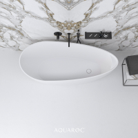 Dove Solid Surface Stone Resin Freestanding Bath 1600