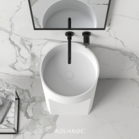 Apollo Solid Surface Stone Resin Freestanding Basin 450