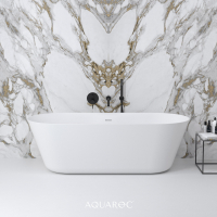 Aquarius Solid Surface Stone Resin Freestanding Bath 1700