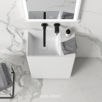 Ethos Solid Surface Stone Resin Freestanding Basin 500