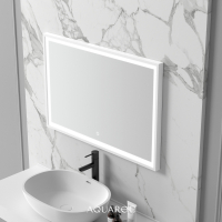 Allure Solid Surface Stone Resin Backlit & Demister Mirror 900